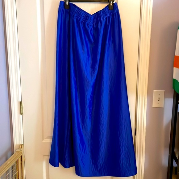 Jupe Femme Florale Bleu, Crème Et Noir - Marque Jaclyn Smith - Taille XL - Occasion Excellent état